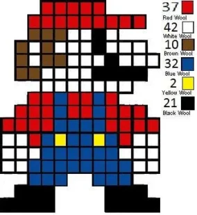 8 Bit Mario Pixel Art 4
