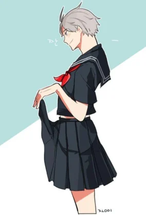 Anime Boy In Skirt 1