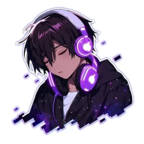 Anime Boy With Headphones 3