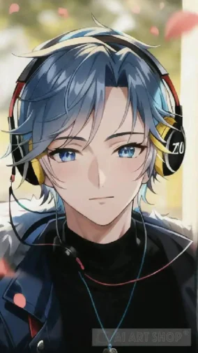 Anime Boy With Headphones 5