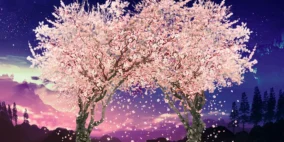Anime Cherry Blossom Tree 1