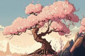 Anime Cherry Blossom Tree 2