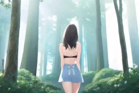 Anime Girl From Behind 4