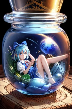 Anime Girl In A Jar 1