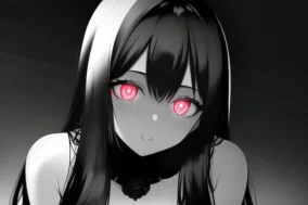Anime Girl Red Eyes 3