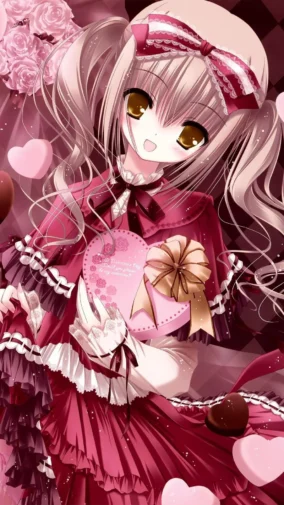 Anime Girl Valentines Day 1