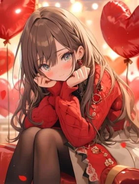 Anime Girl Valentines Day 3