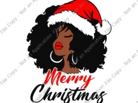 Black Merry Christmas Images 4