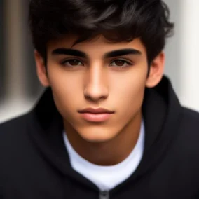 Boy With Black Hair And Brown Eyes 4