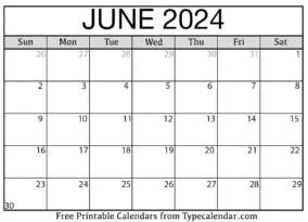 Calendar June And July 2024 3