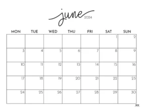 Calendar June And July 2024 4