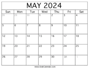 Calendar May 2023 To May 2024 3
