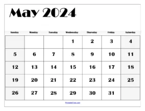 Calendar May 2023 To May 2024 5