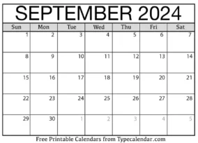 Calendar September 2024 June 2024 3