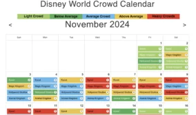 Disney May 2024 Crowd Calendar 3