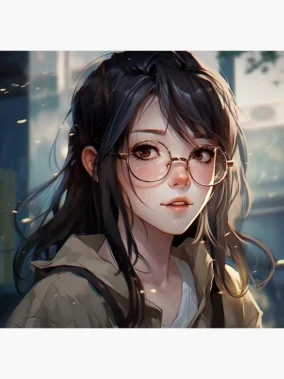 Girl With Glasses Anime 5