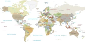 High Resolution World Map 1