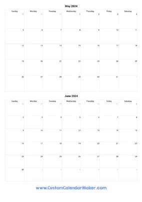 June 2023 Through May 2024 Calendar 4