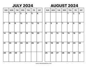 June Through August 2024 Calendar 5
