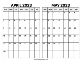 May 2023 To April 2024 Calendar 0