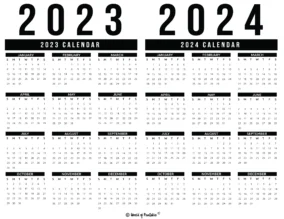 May 2023 To April 2024 Calendar 7