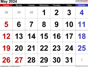 May Day 2024 Calendar 6