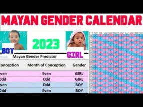 Mayan Calendar Baby Gender 2023 To 2024 For Baby Boy 5