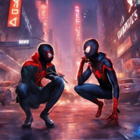 Miles Morales And Peter Parker Wallpaper 1