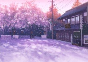 Sakura Tree Anime Wallpaper 3