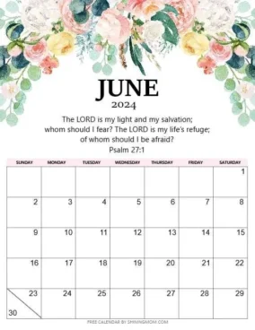 Scripture Wallpaper Calendar June 2024 2