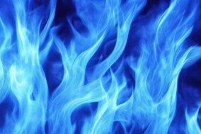 Wallpaper Fire Blue 0