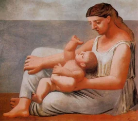 Woman With Child On The Seashore 0
