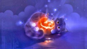 cat halloween wallpaper 2