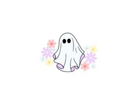 cute ghost transparent background 1