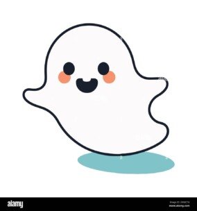 cute ghost transparent background 2
