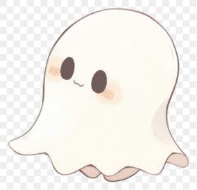 cute ghost transparent background 3