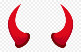 devil horns transparent background 3