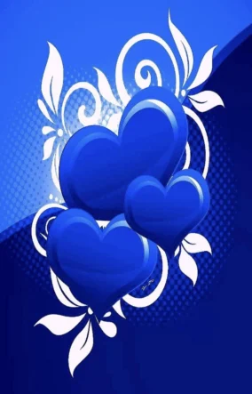 Love Blue Heart Wallpaper 5