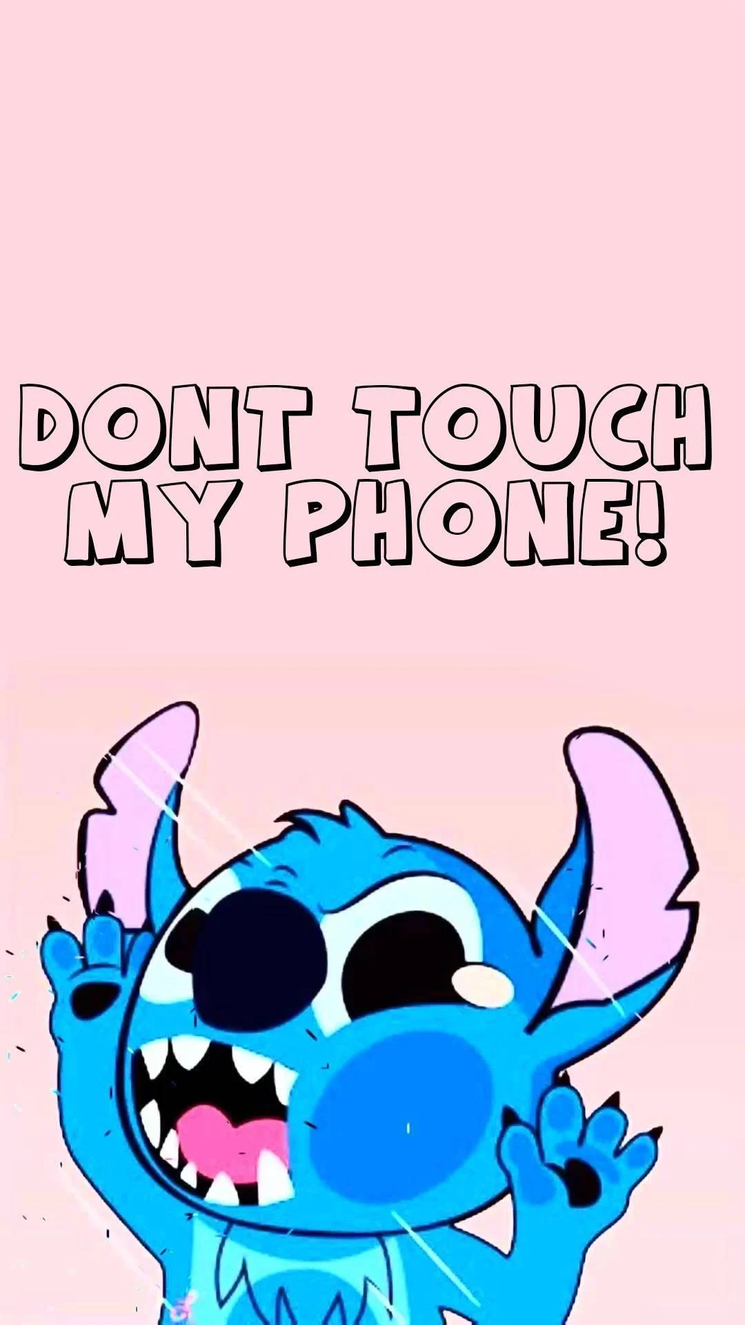 Stitch Dont Touch My Phone Wallpaper  HD & 4k Free Download