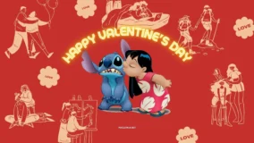 Valentines Stitch Wallpaper 6