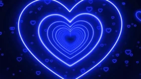 Wallpaper Heart Blue 2